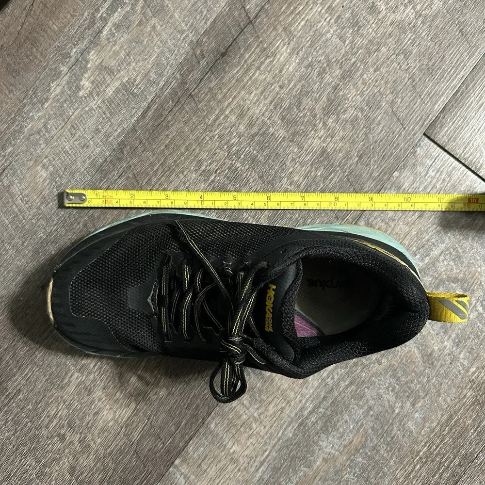 Hoka One One Challenger ATR 5 Road Running Shoes Black Aqua Yellow Womens 9